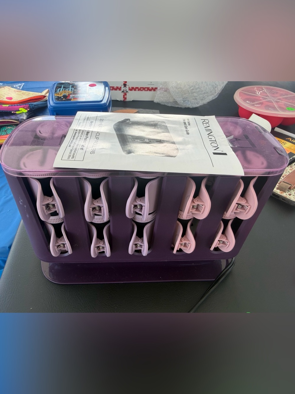 Remington Purple Hot Roller Set- like new!